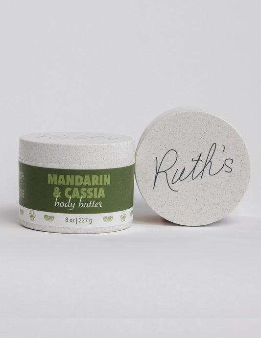 Mandarin & Cassia Body Butter with lid