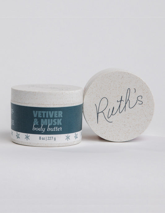 Vetiver & Musk Body Butter with lid