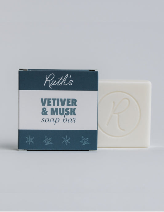 Vetiver & Musk Soap bar and box